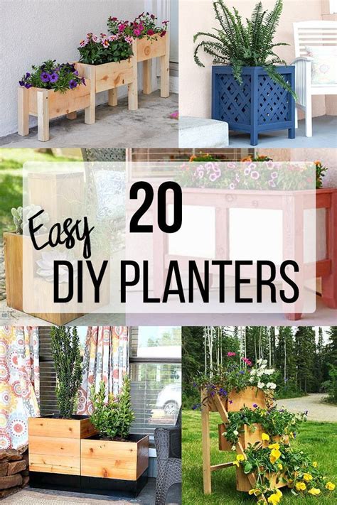 homemade wood planter boxes ideas